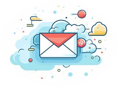 Midjourney prompt: an icon representing an email newsletter